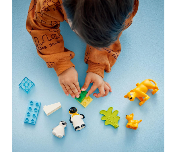 LEGO DUPLO 10442 Rodziny dzikich zwierząt pingwiny i lwy - 1299016 - zdjęcie 10